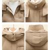 Down Padded Jacket Women's Long Over-the-knee Korean Version of The Thick Bread Jacket Winter Loose Padded Jacket