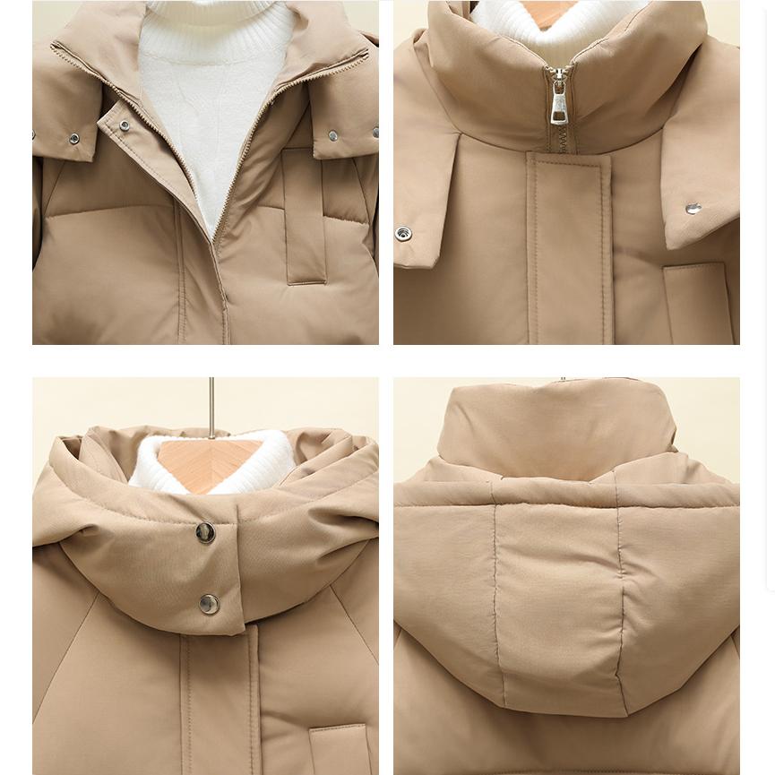 Down Padded Jacket Women's Long Over-the-knee Korean Version of The Thick Bread Jacket Winter Loose Padded Jacket
