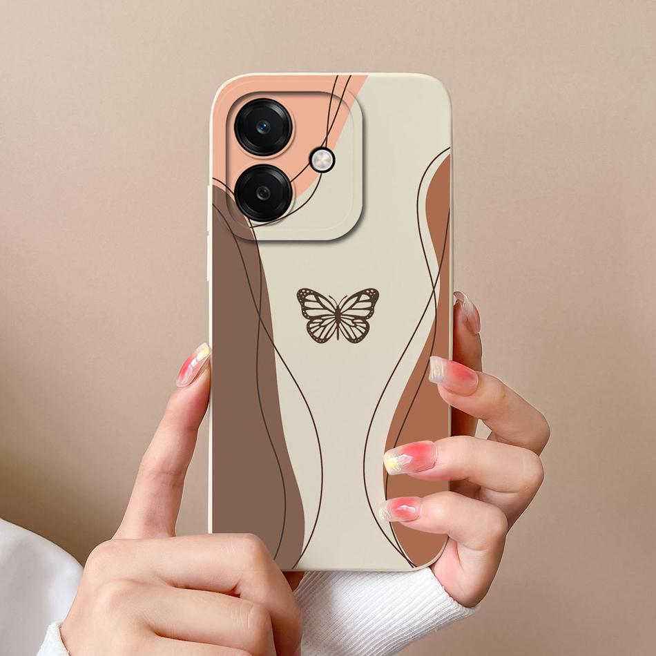 

For Oppo A40 A40m A60 Case Love Heart Butterfly Soft Liquid Silicone Back Cover For Oppo A 40 OppoA60 High Quality Phone Housing Oppo A40