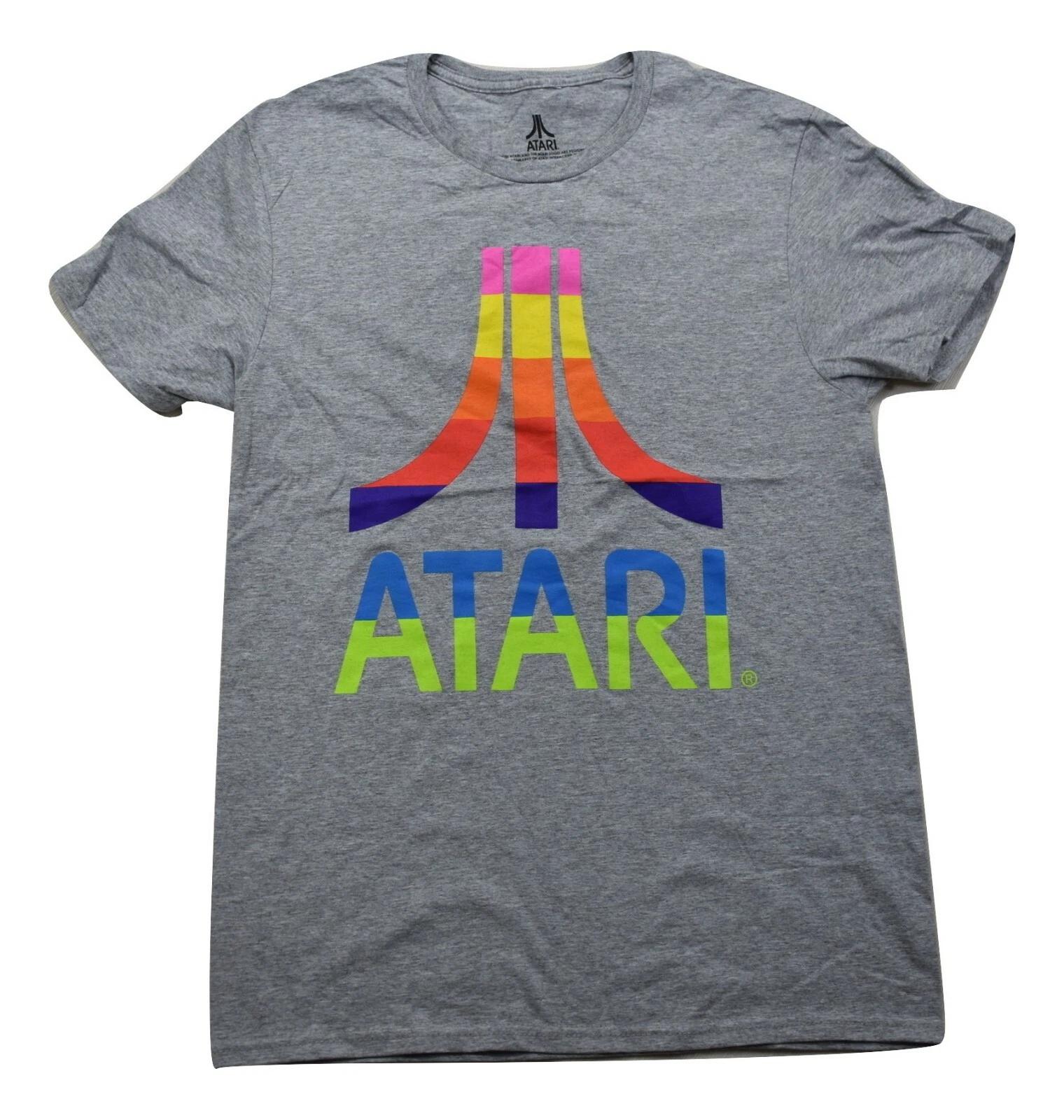 

Atari Mens Rainbow Logo Shirt New S 2XL