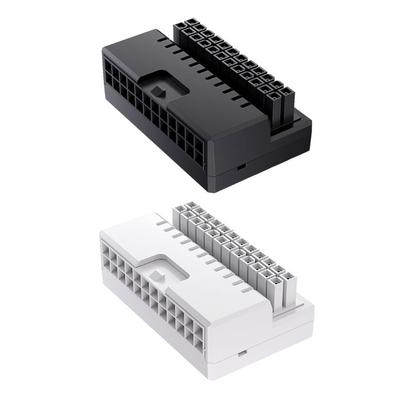 Insulated 24pin Adapter With 90 Degree Horizontal Outlet Enhancing Chassis Aesthetics And Safe Cable Management