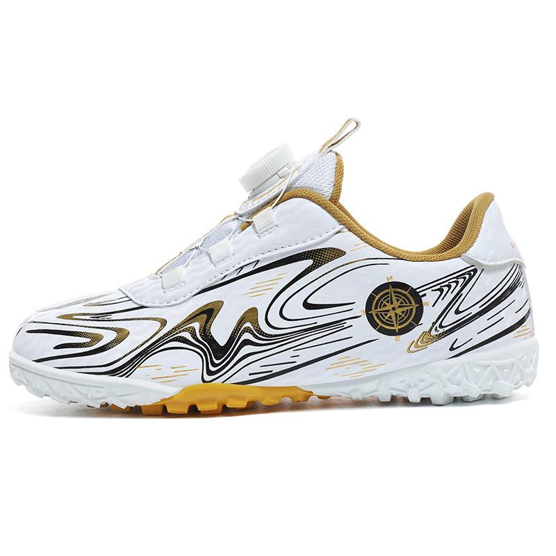 24 Breathable Children's Rotating Button Football Shoes Campus Football Sports Shoes Professional Anti-skid Training Football Shoes Men and Women