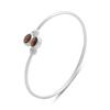 Silver Bracelet with Natural Garnet 2.862ct, Cubic Zirconia, Item Weight 8.48 G (2206736)
