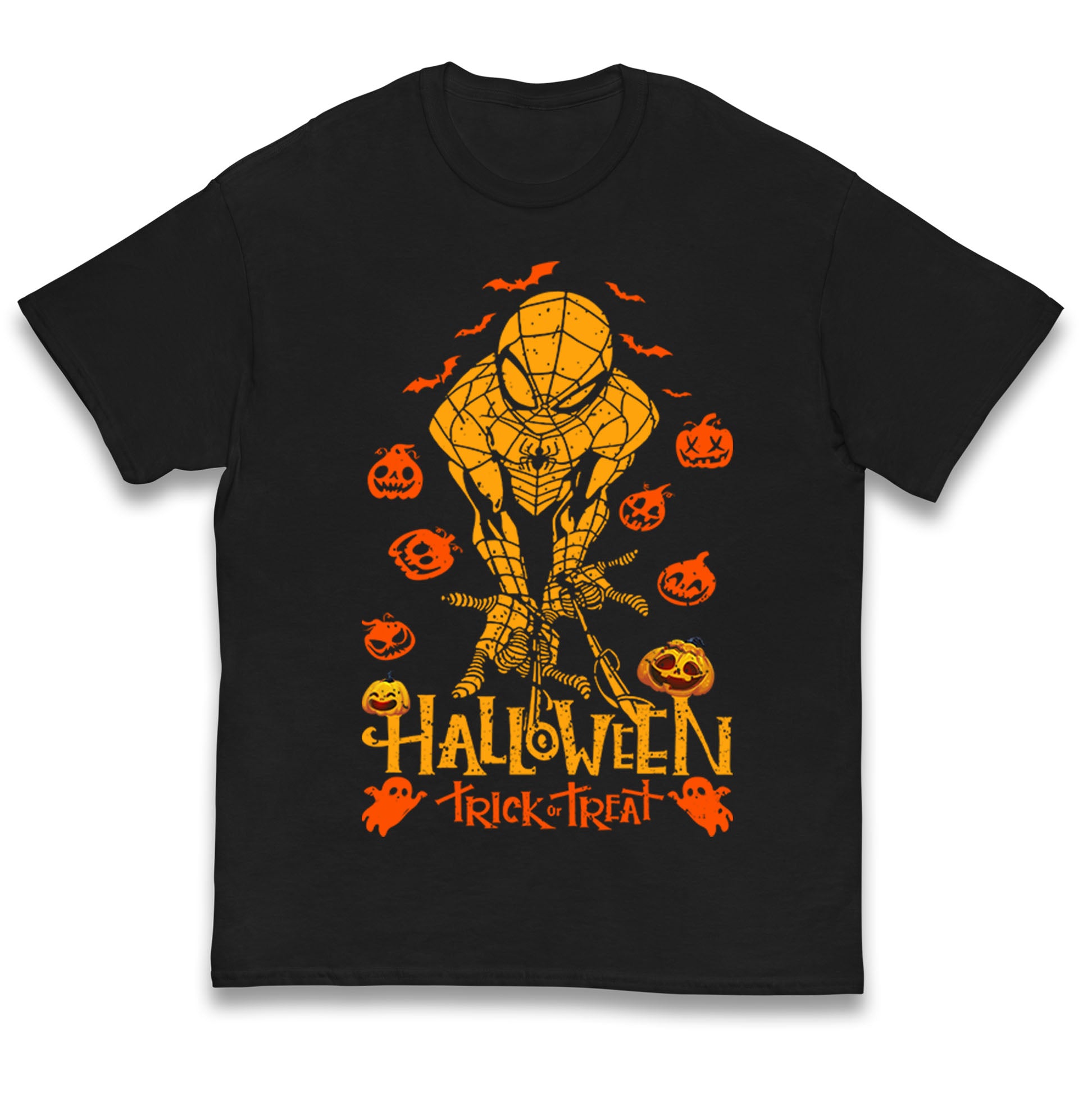 Spiderman Trick Or Treat Halloween Kids T Shirt 130