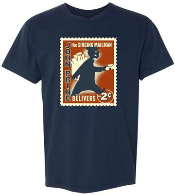 John Prine The Singing Mailman Delivers T-shirt Navy Unisex All Unisex T-Shirt