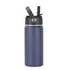 16oz 304 Stainless Steel Water Bottle, Double Wall Vacuum Insulated Sports Flask with Flip Straw Lid & Carry Handle