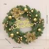 Christmas Wreath Artificial Garland Decor Creative Lifelike Rustic Xmas Ornament for Festival