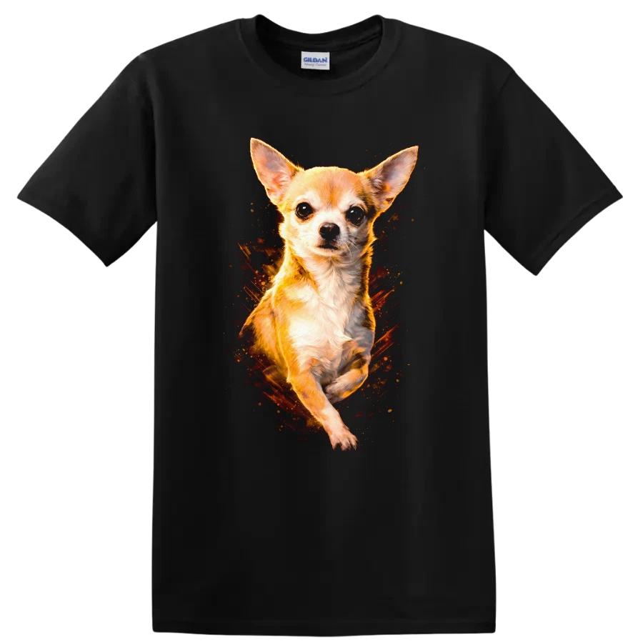 Chihuahua Dog T Shirt Cute Pet Owner Gift for Dog Lovers Casual Tee