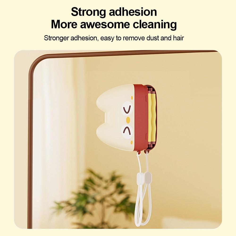 Cartoon Tearable Roll Paper Sticky Roller Brush Hangable Strong Adhesiveness Pet Hair Remover Clothes Reusable Detachable