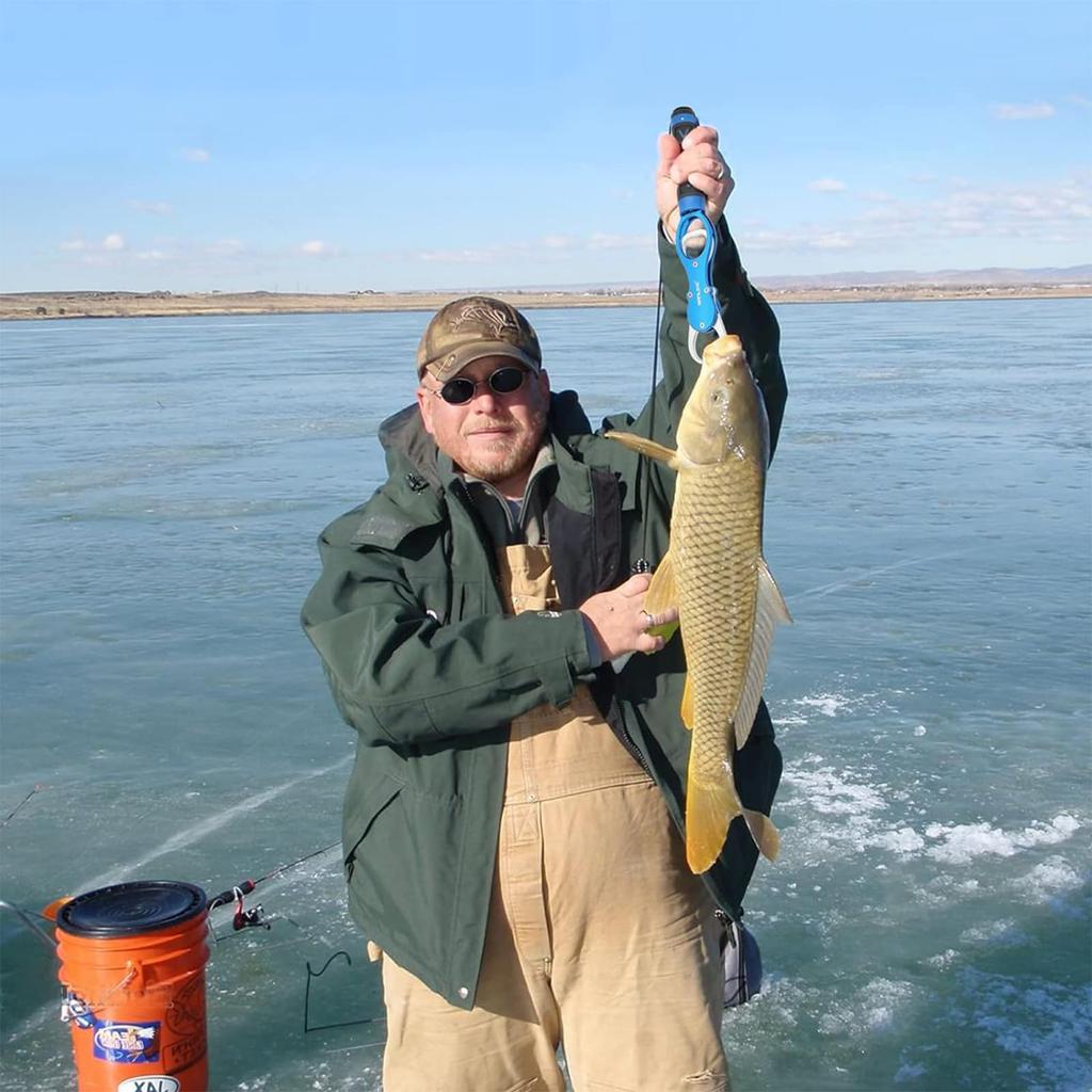 ZhangXinYu Fish Grip with Weighing Fish Fish Fishing Fish Grabber with and Includes a Tether Rope Function, Catcher, Grabber, Pliers, Carabiner,
