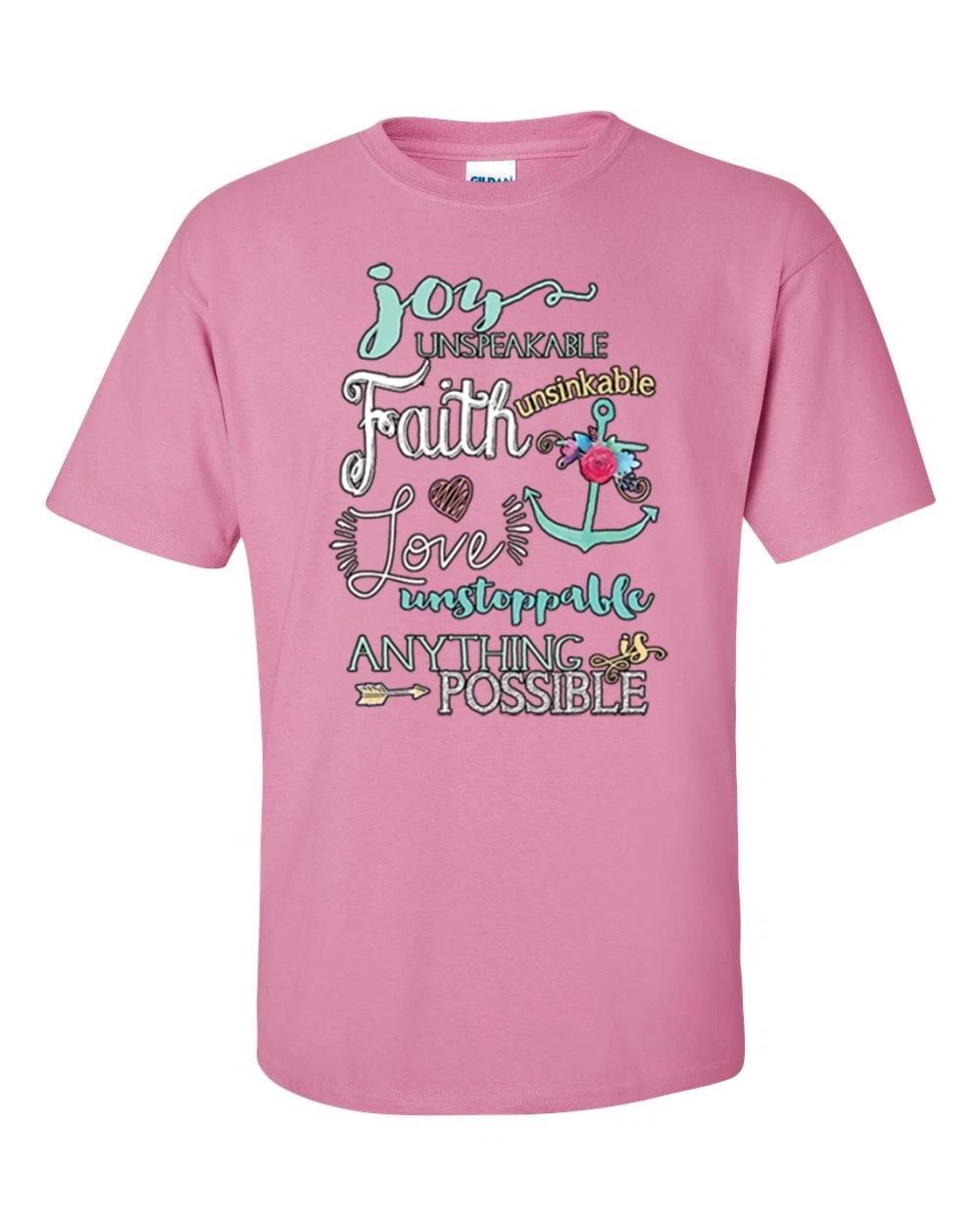 Anything Is Possible Christian Unisex Short Sleeve T-Shirt M