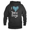 I Love Snow Days Cute Snowflake Heart Men Women Harajuku Sweatshirt Fashion Casual Pullover Autumn Winter Streetwear Clothing