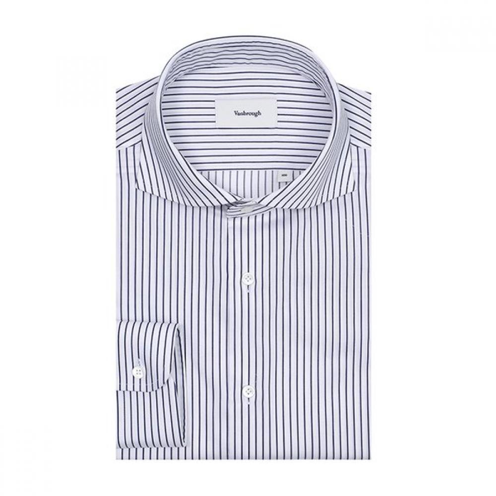 Vanbrough Twill Stripe Straight Wide Collar Slim Shirt  Bossl1151 Ny 