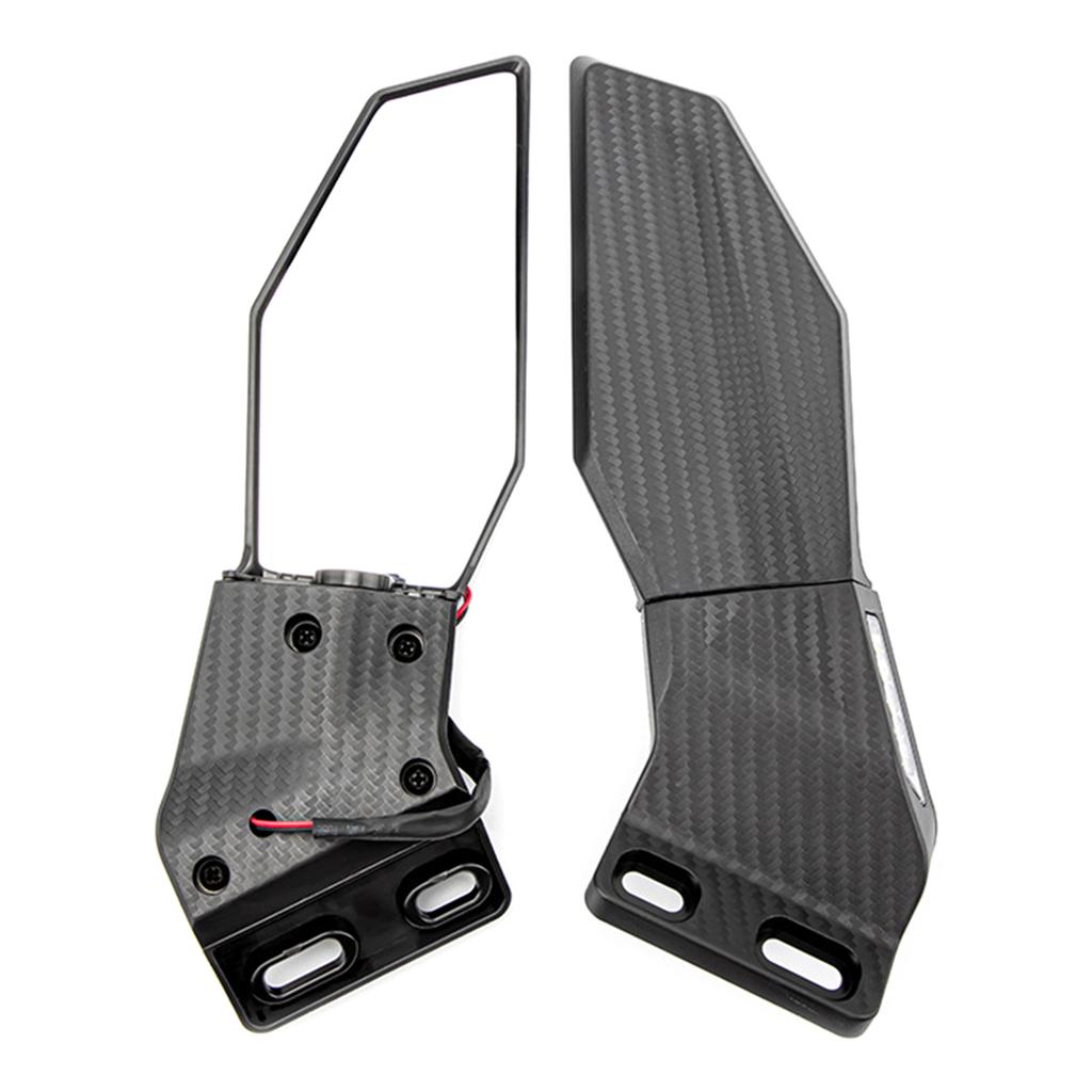 Değiştirilmiş Motosiklet Kanatlı Dikiz Aynaları Ayarlanabilir Döner Yan Aynalar Rüzgar Döner Kanatlı Aynalar NMAX155 400 için