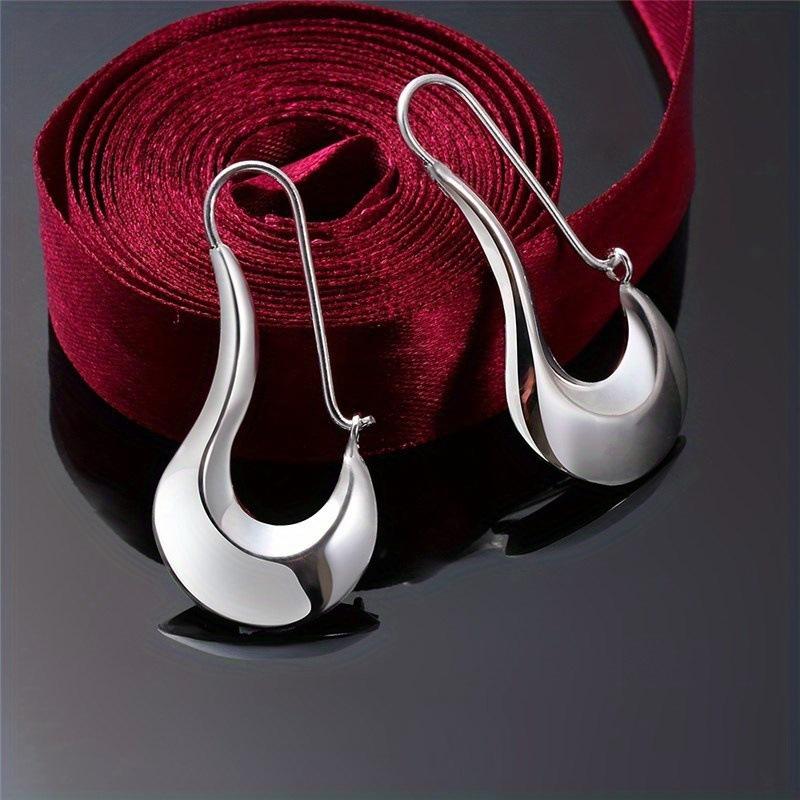Special-Shaped Smooth Temperament Earrings, Personalized Fashion Versatile Earrings, Metal Ear Hooks