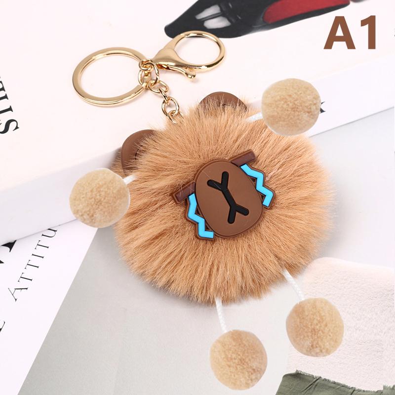 

Cute Crying Capibala Keychain Kawaii Mini Plush Capibala Keychain Women Men Backpack Pendant Car Accessories Keychain Gifts