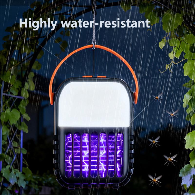 New Outdoor Solar Mosquito Trap Hangable Mosquito Trap Waterproof LED Camping Light
