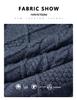 2025 Winter Korean Style Men's High-Neck Jacquard Sweater - Casual Knit Base Layer for Middle-Aged & Young