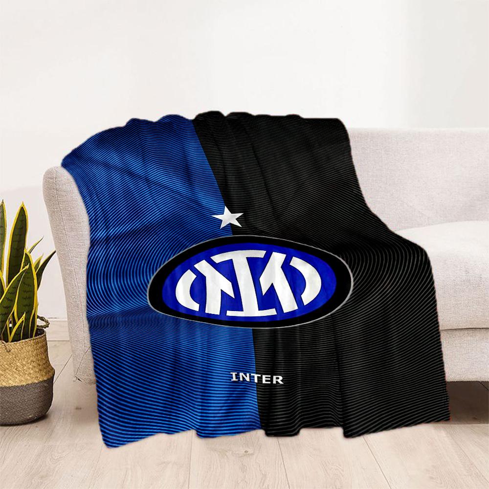 Inter Milan Blanket Durable Comfort Great For Picnics Sofa Chair Four Seasons Multipurpose Stylish Decor Perfect Gift For Relatives And Friends