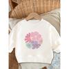 European Sizes Cute and Fun Printed Pattern, Thin and Versatile Comfortable Round Neck Hoodie for 0-3 Year Old Baby Kids, Suitable for Outdoor Wear