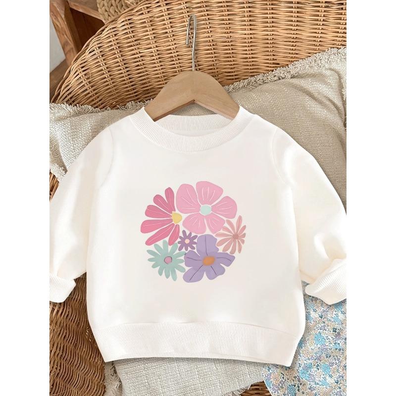 European sizes Cute and Fun Printed Pattern, Thin and Versatile Comfortable Round Neck Hoodie for 0-3 Year Old Baby Kids, Suitable for Outdoor Wear