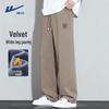 Warrior Men's Winter Loose Fit Wide-Leg Fleece Lined Straight Pants