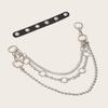 Fashion Double Metal Trouser Chain Hip Hop Belt Cool Accessories Waist Chain