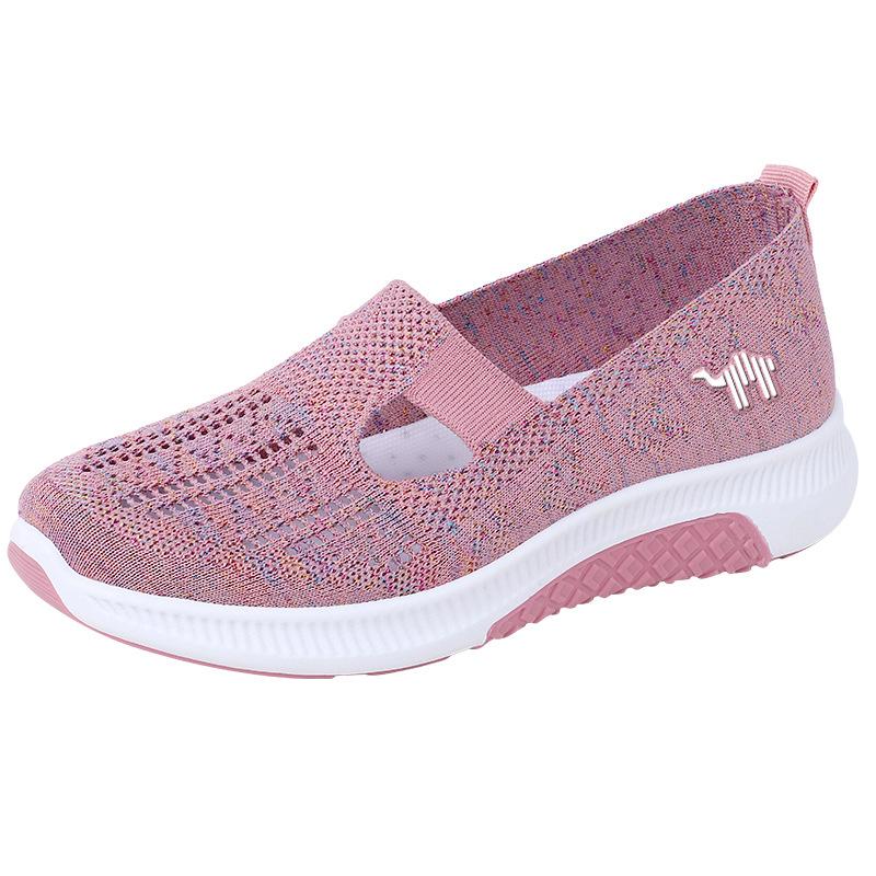 Fashion Cloth Shoes Women's Summer New Style Walking Shoes Soft Soled Soft Shoes Lightweight Comfortable Elderly Shoes Women's Shoes