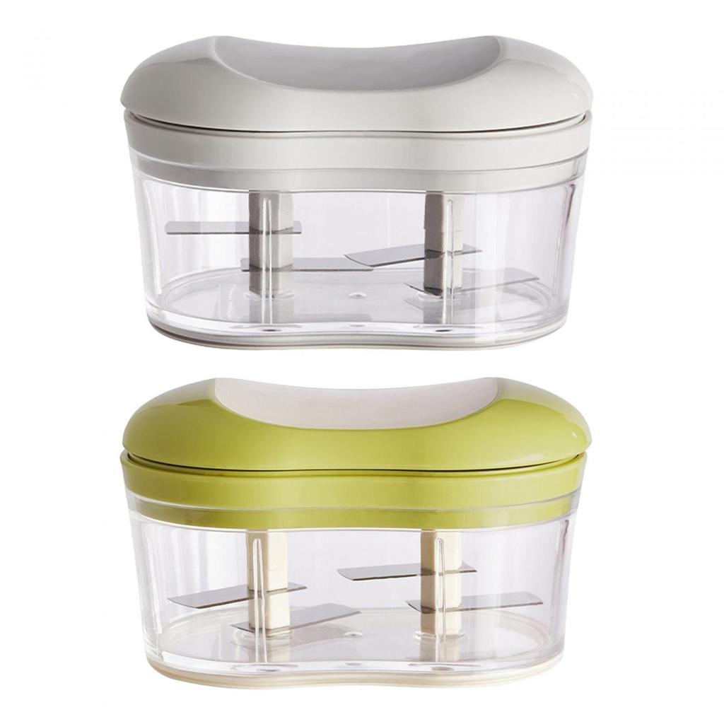 Garlic Chopper Stainless Steel Processors with Cover Kitchen Gadgets Vegetable Cutter for Onion Nuts Fruits Tomato Ginger