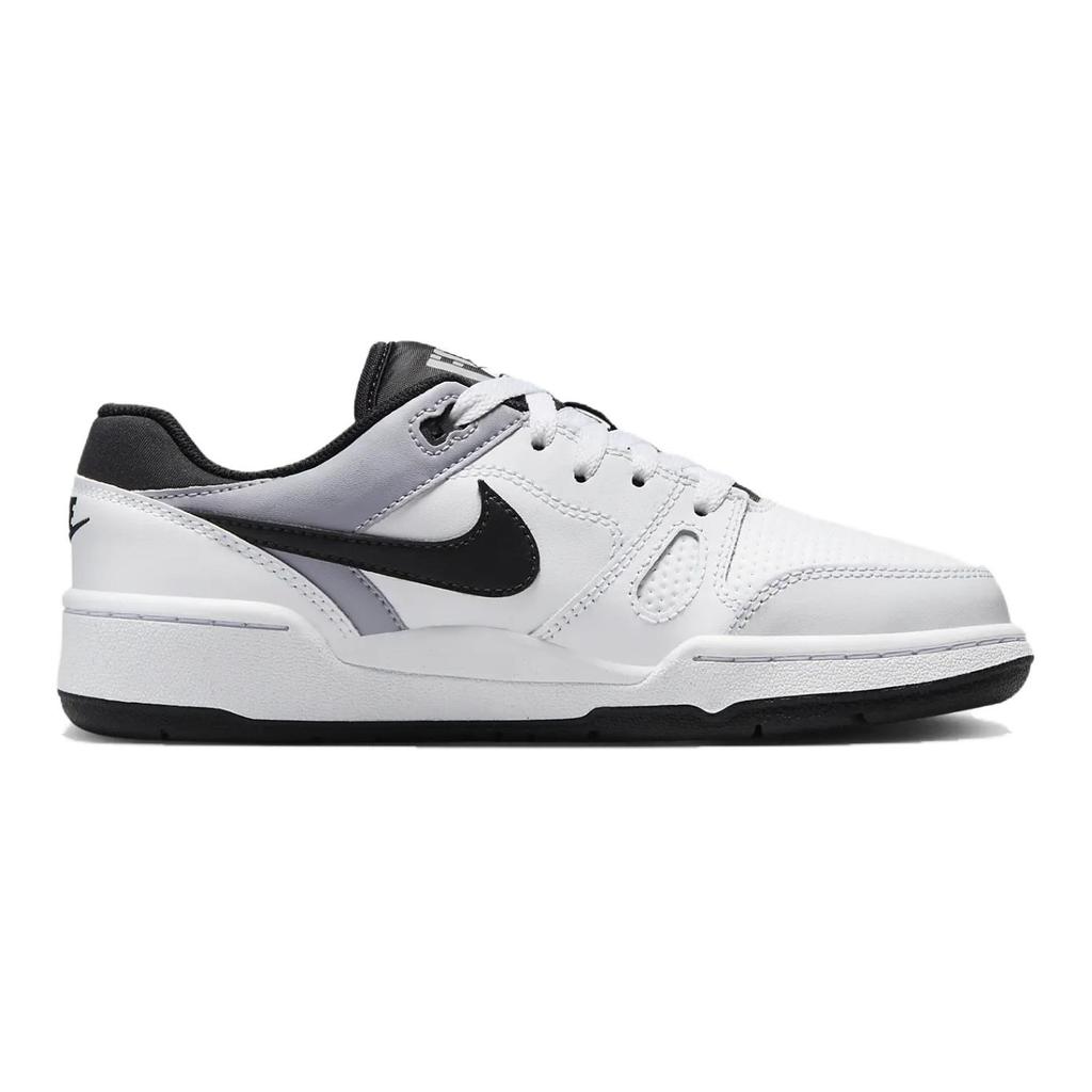 Nike Full Force Low GS White Black Kids Sneakers Pewter FV5929-101