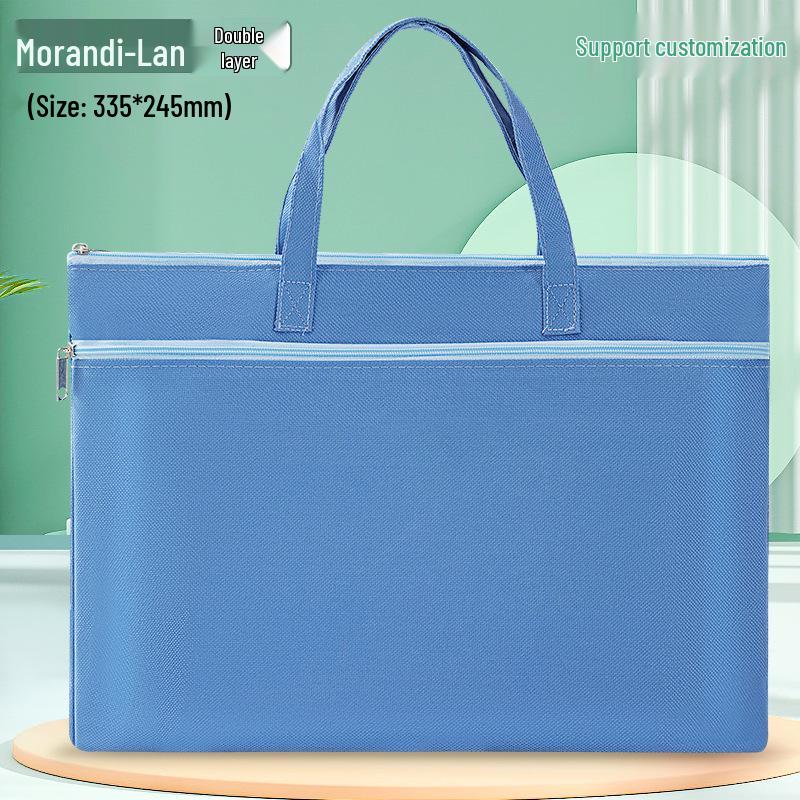 Morandi Oxford Student Tutoring Document Bag - Waterproof File Storage with Custom Logo Option