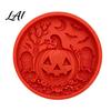 Creative Holiday Yard Ornaments Silicone Stepping Stone Mold for Halloween DIY Garden Pathway Flexible Reusable Casting Gardening Gift Ideas Concrete