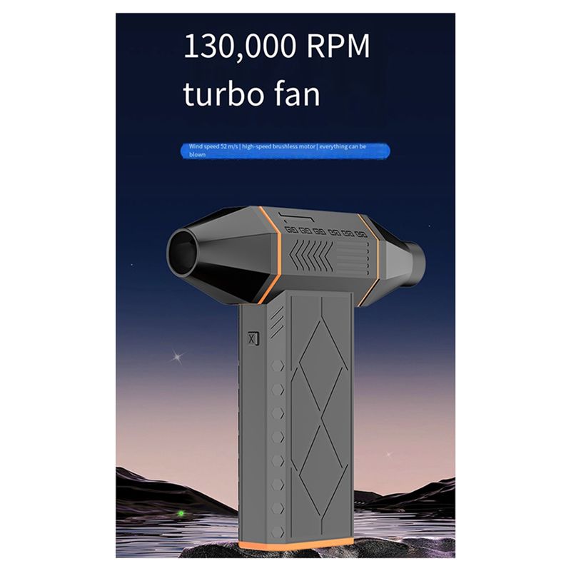 A84E-New X5 Violent Turbo Fan 130,000 Rpm High-Speed Brushless Motor Vehicle Dust Blower Blowing And Suction Jet Fan