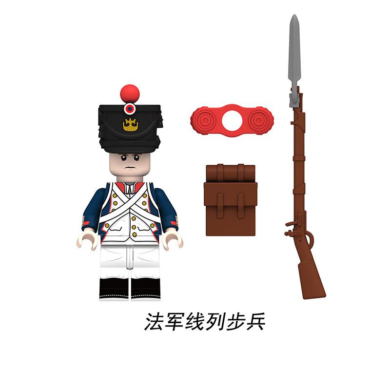 CALDO Guerra Napoleoniche Militari Soldati Figure Cavaliere Medievale Esercito Britannico Francese MOC Blocchi da Costruzione Mattoncini Giocattoli Regali