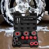 15PCS Car Wheel Stud Rust Removal Brush Set Featuring Snap In Design for Quick Attachment and Reliable Cleaning