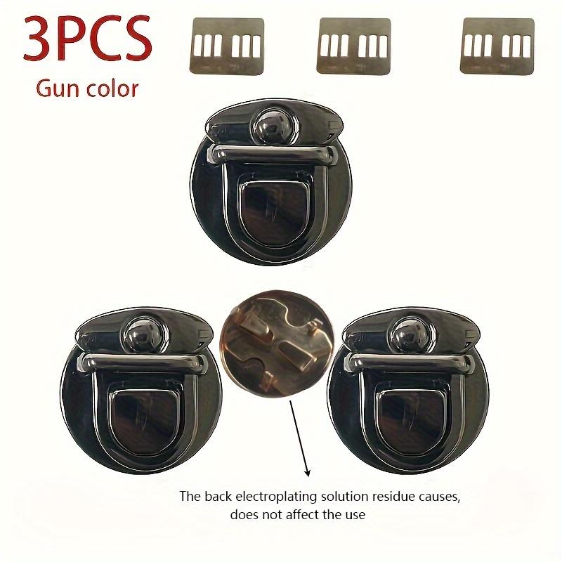

3pcs Golden Lock Clasps Decorative Snap Fasteners for DIY Handbags & Crafts, Stylish Bag Clasps, Elegant Accessory for Women s Wallets, Totes & Bags
