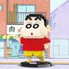 TOYLINX Crayon Shin-chan Doll Mini Building Blocks 958PCS Model Simple Assembly To Send Children and Adolescents Toys Christmas