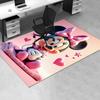 3D Printed Minnie Mouse,Pink,Hearts Anti-Slip Rug - Machine Washable Office Rug for Living Room, Bedroom, Office - Multiple Sizes