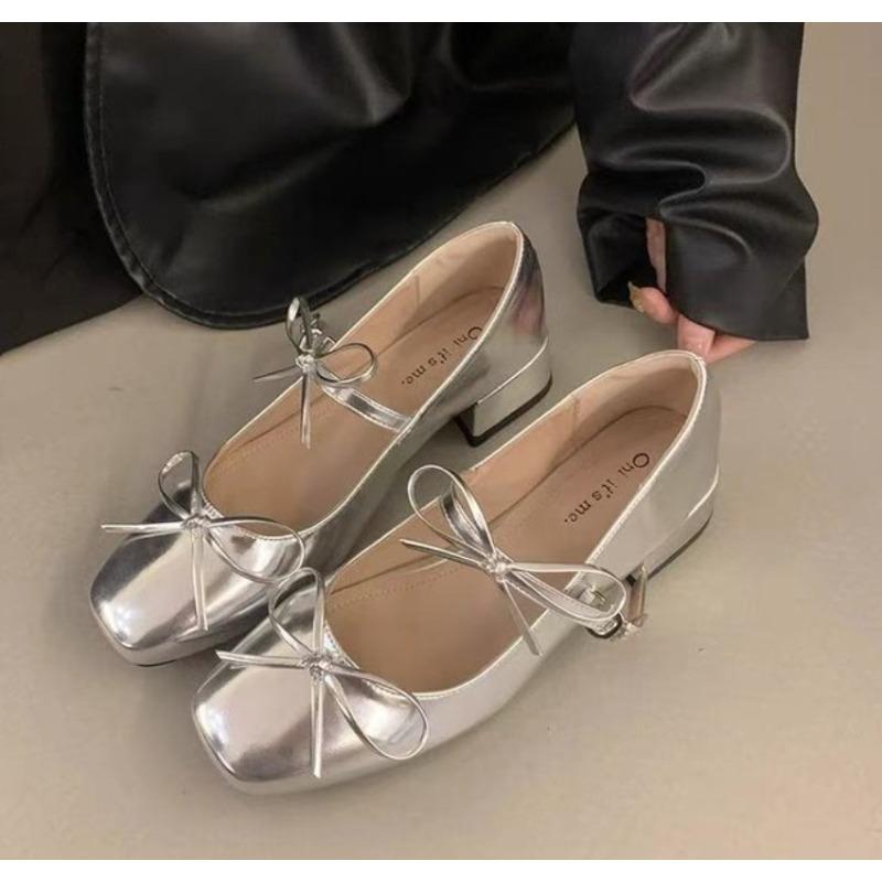 Fashion New Red Mary Jane Women Pumps Thick High Heels Shoes Female Lolita Square Toe Shoes Spring Fashionable Party Leather Woman Shoes