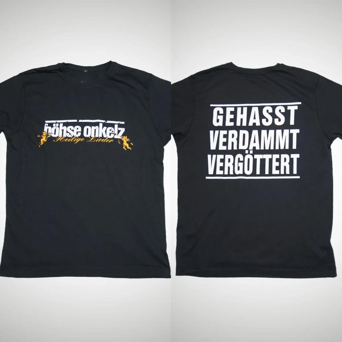 

Böhse Onkelz 40 Year T-shirt Gehasst Verdammt Vergöttert II Peripheral Oversized Y2k Casual Cotton Men s Women s T-shirts Tees XXL коричневий