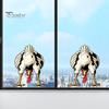 Static Adsorption Sticker Funny Chicken Window Cling, Upside Down Rooster Glass Sticker, Wall Decor Waterproof Non-adhesive Decal for Living