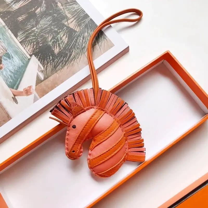 Zebra Head Bag Pendant, Premium Zebra Pendant, Sheepskin Leather Hand-sewn Pony Car Pendant, Bag Charm