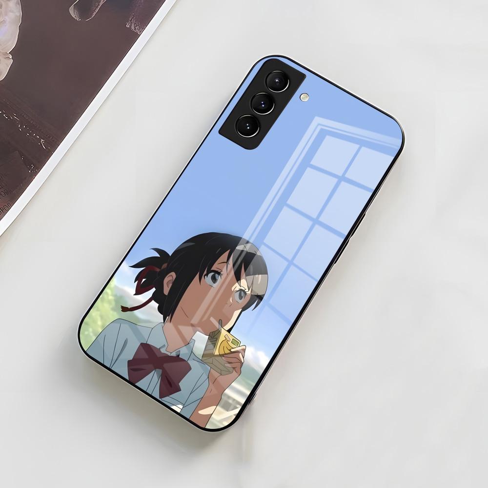 A-Anime Your N-Name Phone Case For Samsung A56 A36 A26 A16 A15 A25 A35 A55 A14 A34 A24 A54 Glass Case