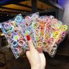Headband 100Pcs Tools Colorful Cute Korean Style Colourful Girls Hair Packaging Kids Elastic Rubber Hair Bands Set