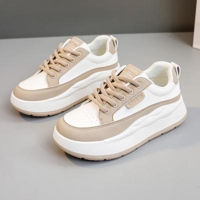 Chaussures Décontractées à Semelle Épaisse Mode Femme Baskets à Semelle Souple Chaussure de Marche Rehaussante Plate Sport Antidérapante Cyclisme Fitness Baskets 2024