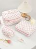 Simple Fresh Makeup Bag Large Capacity Multifunctional Cosmetic Storage Bag Portable Travel Toiletry Pouch for Cosmetics Brushes Toiletries Daily Use
