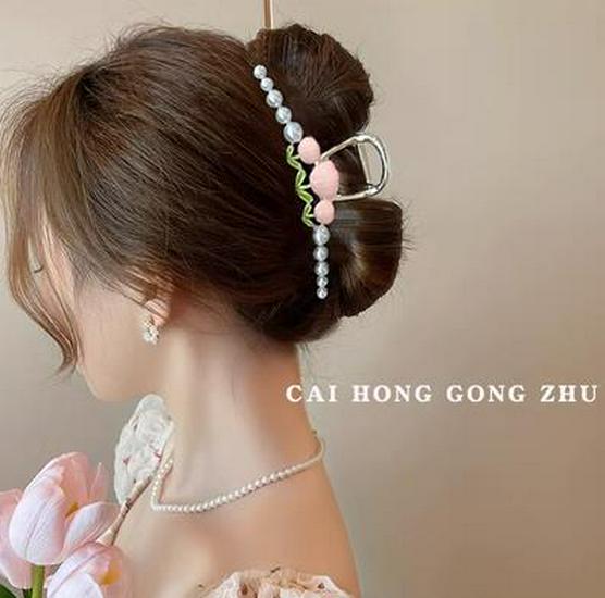 Elegante 2022 Tulpen-Schmetterlings-Haarklammer für Frauen - Temperamentvolle Hai-Haarspange