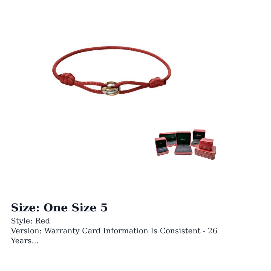 CARTIER Trinity 18K Zelts 18K Baltais
