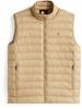 Winter Jacket with Quilted Vest, Stitched Logo, Beige