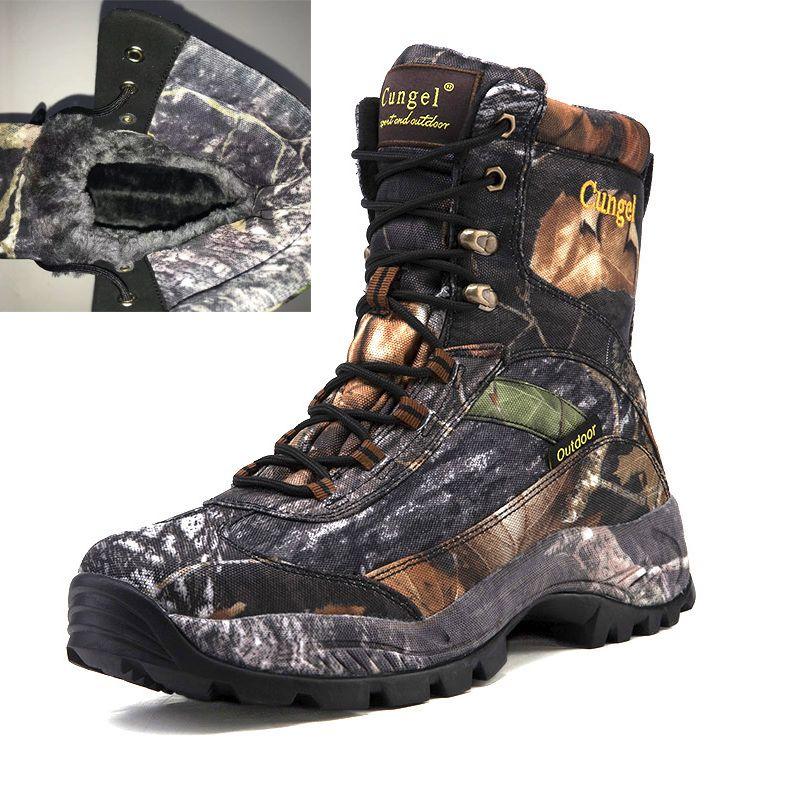 2025 New Hot Mens Hunting Boots Outdoor Hiking Mountaineering Sports Boots Hiking Shoes Winter Mountaineering Shoes